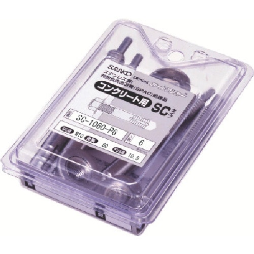 トラスコ中山 サンコー テクノ サンディールパックSCタイプ ステンレス製 ミリねじ(6本入) 558-6976 (ご注文単位1パック) 【直送品】