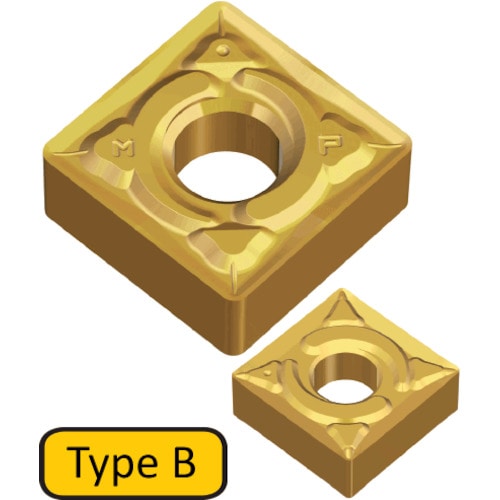 トラスコ中山 テグテック 旋削加工用チップ T‐ターン PVD 456-1615 (ご注文単位10個) 【直送品】