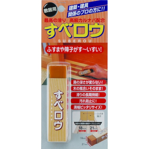 トラスコ中山 建築の友 ガタツキ補修材 すべロウ・敷居用 507-7777 (ご注文単位1個) 【直送品】
