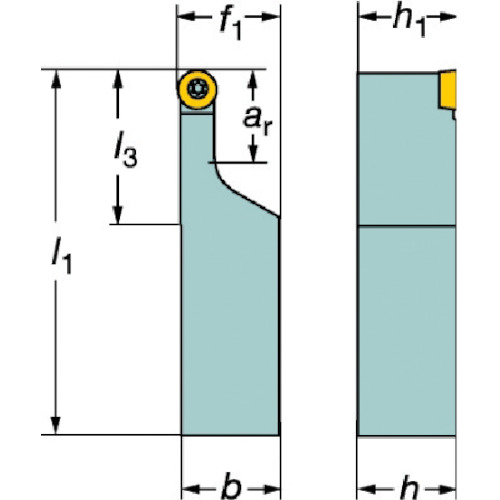 トラスコ中山 サンドビック コロターン107 ポジチップ用シャンクバイト（210） 605-7225 (ご注文単位1個) 【直送品】