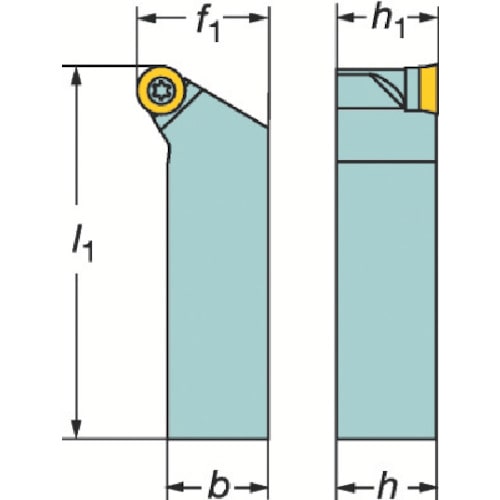 トラスコ中山 サンドビック コロターン107 ポジチップ用シャンクバイト（210） 607-6262 (ご注文単位1個) 【直送品】