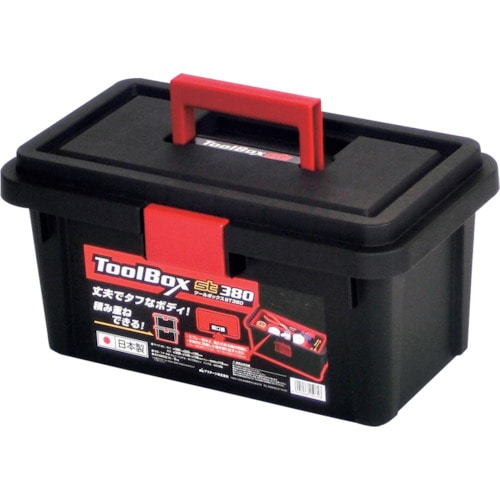 トラスコ中山 JEJアステージ ツールボックス ブラック ST380 101-7257 (ご注文単位1個) 【直送品】