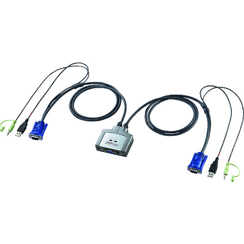 トラスコ中山 SANWA パソコン自動切替器(2:1) 203-1993 (ご注文単位1個) 【直送品】