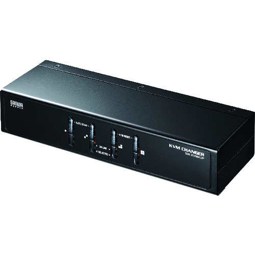 トラスコ中山 SANWA PS/2・USB両対応パソコン自動切替器(4:1) 203-1579 (ご注文単位1個) 【直送品】