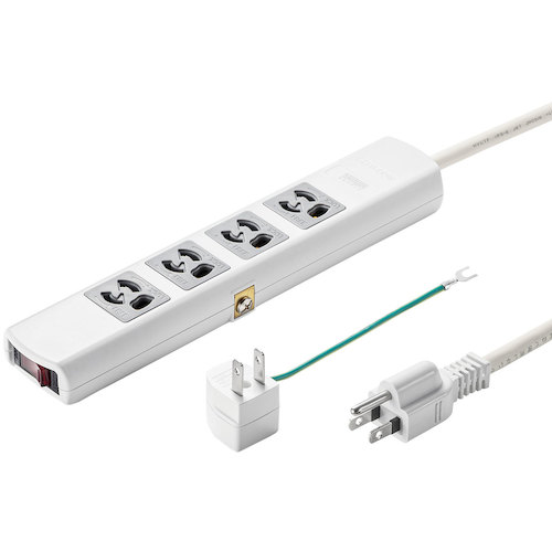 トラスコ中山 SANWA 電源タップ 246-4465  (ご注文単位1個) 【直送品】