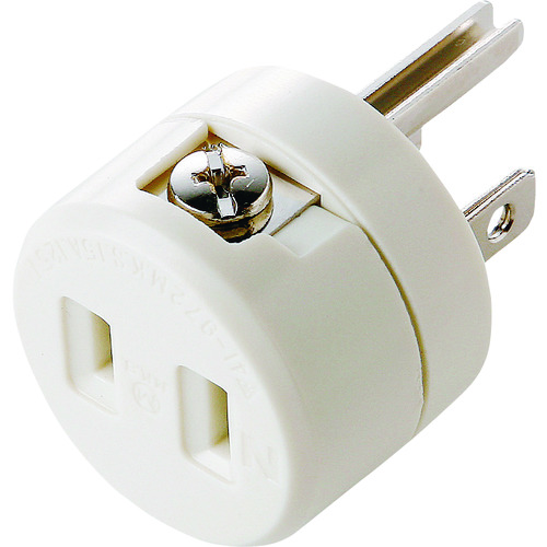 トラスコ中山 SANWA 2P→3P変換アダプタ 203-3277  (ご注文単位1個) 【直送品】