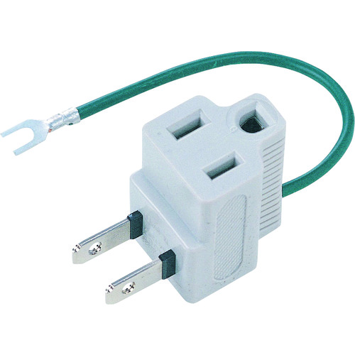 トラスコ中山 SANWA 3P→2P変換アダプタ 203-4150  (ご注文単位1個) 【直送品】