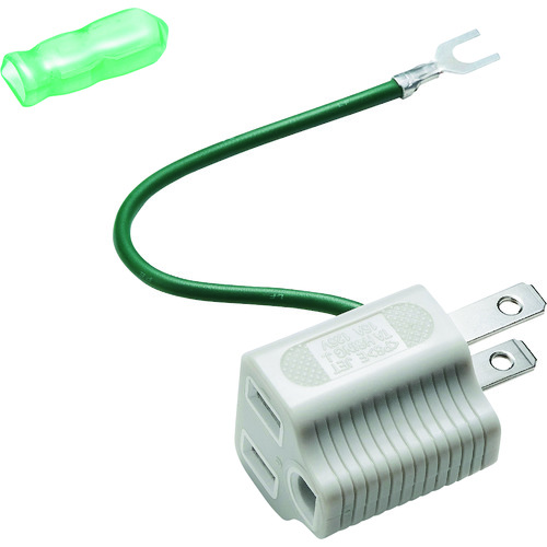 トラスコ中山 SANWA 3P→2P変換アダプタ 203-1742  (ご注文単位1本) 【直送品】