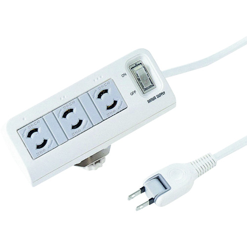 トラスコ中山 SANWA 便利タップ（3個口・2m） 203-3888  (ご注文単位1本) 【直送品】