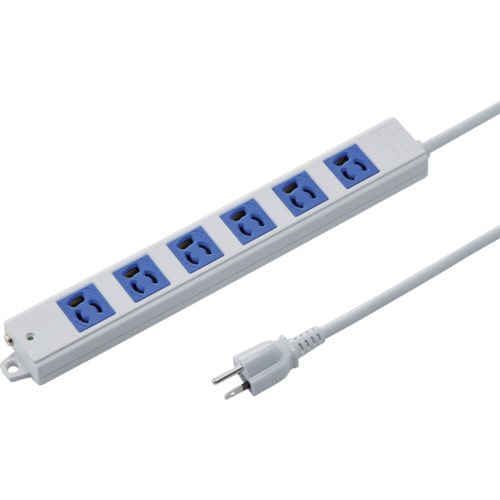 トラスコ中山 SANWA 工事物件電源管理タップ 抜け止めコンセントグレー コード長さ3m 864-2010  (ご注文単位1本) 【直送品】