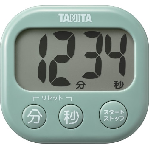 トラスコ中山 TANITA 抗菌でか見えタイマー TD-429-GR 625-5762 (ご注文単位1個) 【直送品】