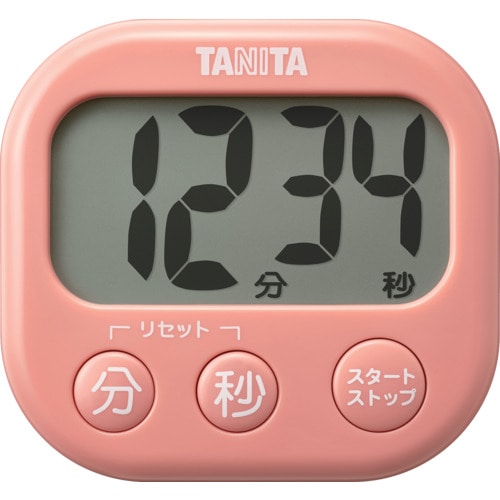 トラスコ中山 TANITA 抗菌でか見えタイマー TD-429-PK 625-5771 (ご注文単位1個) 【直送品】