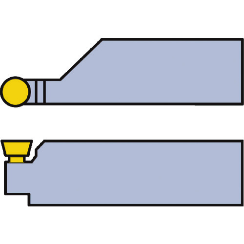 トラスコ中山 三菱 外径・倣い加工用 TL形TLHRバイトホルダ RTG形インサート対応 679-3304 (ご注文単位1本) 【直送品】
