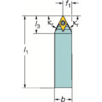 トラスコ中山 サンドビック コロターンTR シャンクバイト（480） 603-6686 (ご注文単位1個) 【直送品】