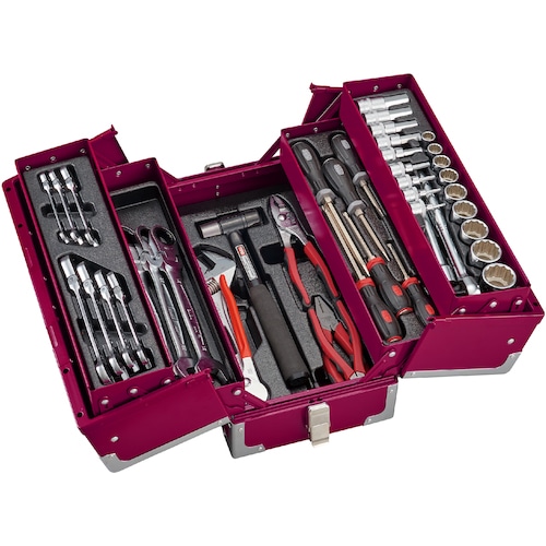 トラスコ中山 TONE ツールセット(ラズベリー) 609-0373 (ご注文単位1セット) 【直送品】