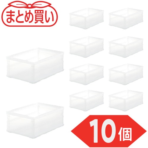 トラスコ中山 TRUSCO オリコン 薄型折りたたみコンテナスケルコン 40L 10個 591-9094 (ご注文単位1セット) 【直送品】