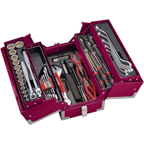 トラスコ中山 TONE ツールセット(ラズベリー) 609-0380 (ご注文単位1セット) 【直送品】