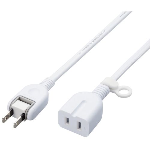 トラスコ中山 エレコム 延長タップ スタンダード ホコリ防止シャッター付 3.0m ホワイト 455-5912 (ご注文単位1本) 【直送品】