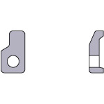 トラスコ中山 三菱 切削工具用部品 クランプ駒 680-4152 (ご注文単位1個) 【直送品】