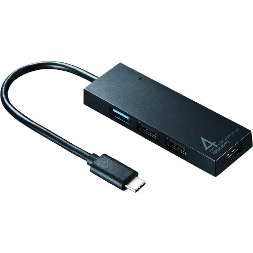 トラスコ中山 SANWA USBTypeCコンボハブ(4ポート) 203-2281 (ご注文単位1個) 【直送品】