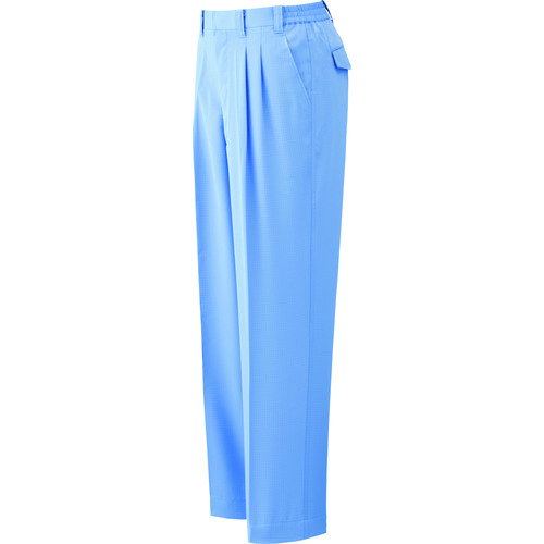 トラスコ中山 ミドリ安全 静電気帯電防止作業服 男子スラックス（薄地） ブルー サイズLL 825-9253  (ご注文単位1着) 【直送品】