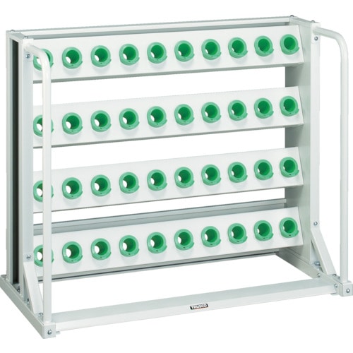 トラスコ中山 TRUSCO ツーリングラック BT・NT40兼用 21個収納 ロック付 ホワイト色 465-2738 (ご注文単位1台) 【直送品】