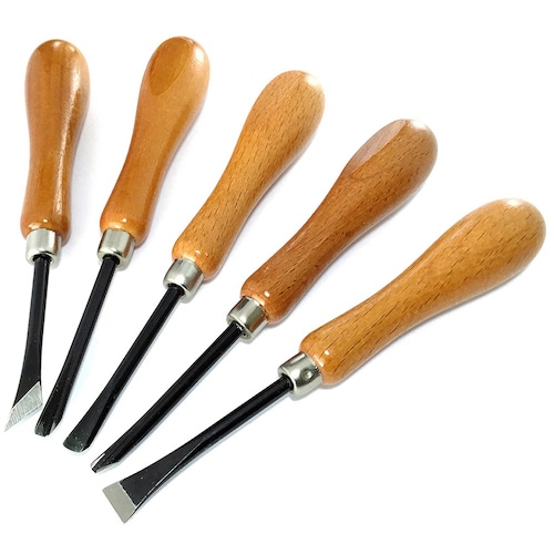 トラスコ中山 ベストツール 5pcs ウッドカービングセット 469-3099 (ご注文単位1個) 【直送品】