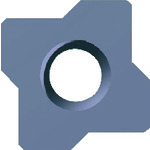 トラスコ中山 富士元 座グリ加工用チップ M22 超硬M種 TiAlN NK6060 796-9708 (ご注文単位12個) 【直送品】