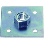 トラスコ中山 YAHATA 板付ナット W3/8 230-4621 (ご注文単位1個) 【直送品】