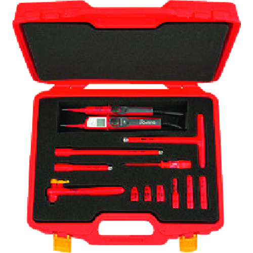 トラスコ中山 KTC 絶縁工具セットB AC1000V、DC1500Vまで対応 12点セット 112-5835 (ご注文単位1セット) 【直送品】