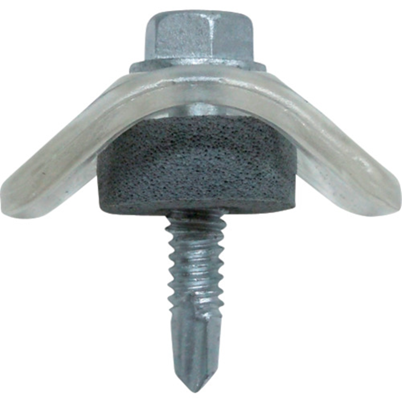 DAIDOHANT 波板専用ビス ポリカ座金 鉄下地用 5×25 クリアー 120本 1箱（ご注文単位1箱）【直送品】