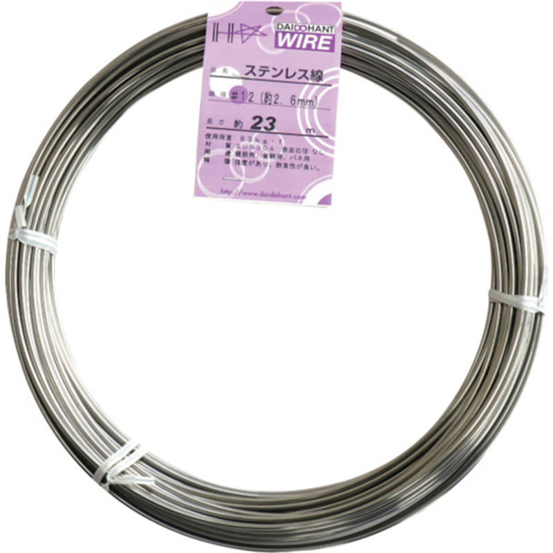 DAIDOHANT ステンレス線 1kg巻 #12 1巻（ご注文単位1巻）【直送品】