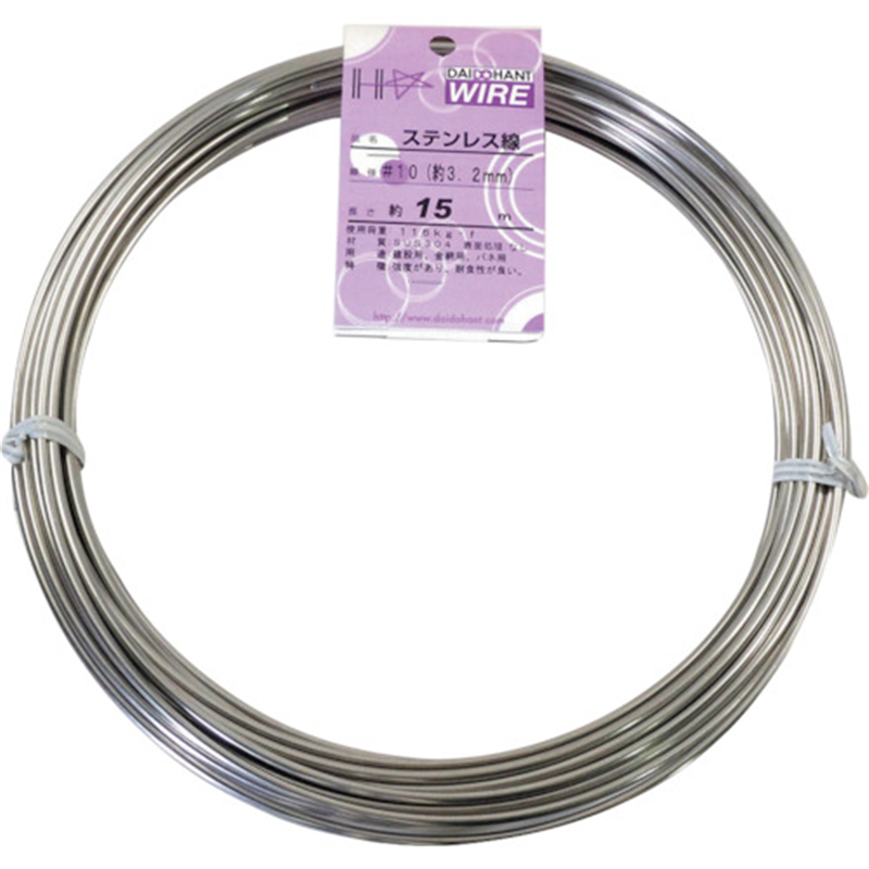 DAIDOHANT ステンレス線 1kg巻 #10 1巻（ご注文単位1巻）【直送品】