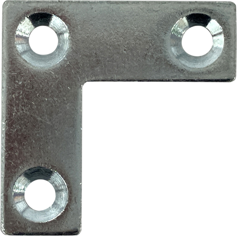 DAIDOHANT ダイドーハント スリムサポート L字フラット ユニクロ(シルバー) (a)35×(b)12×(t)2mm (1個) 1個（ご注文単位1個）【直送品】