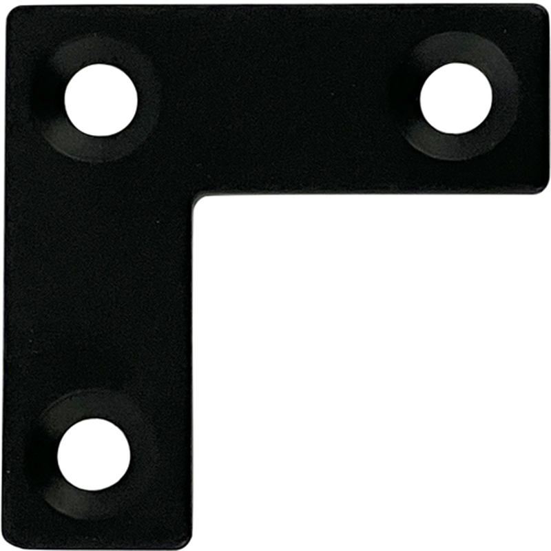 DAIDOHANT ダイドーハント スリムサポート L字フラット 黒(ブラック) (a)35×(b)12×(t)2mm (1個) 1個（ご注文単位1個）【直送品】