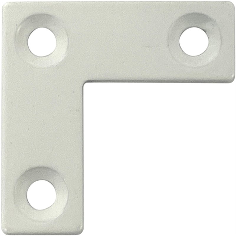 DAIDOHANT ダイドーハント スリムサポート L字フラット 白(ホワイト) (a)35×(b)12×(t)2mm (1個) 1個（ご注文単位1個）【直送品】