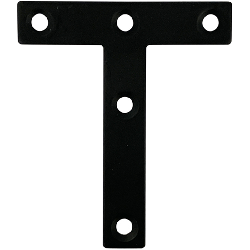 DAIDOHANT ダイドーハント スリムサポート T字フラット 黒(ブラック) (a)50×(b)12×(c)40×(t)2mm (1個) 1個（ご注文単位1個）【直送品】