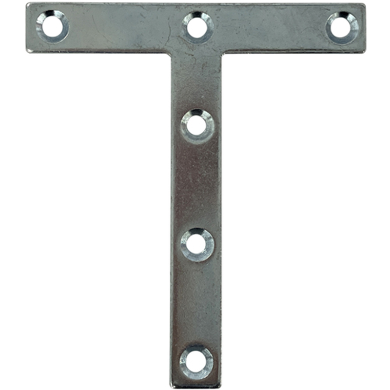 DAIDOHANT ダイドーハント スリムサポート T字フラット ユニクロ(シルバー) (a)90×(b)12×(c)80×(t)2mm (1個) 1個（ご注文単位1個）【直送品】