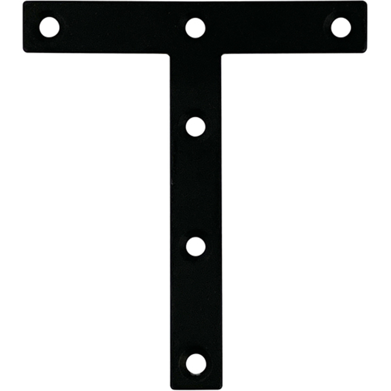 DAIDOHANT ダイドーハント スリムサポート T字フラット 黒(ブラック) (a)90×(b)12×(c)80×(t)2mm (1個) 1個（ご注文単位1個）【直送品】