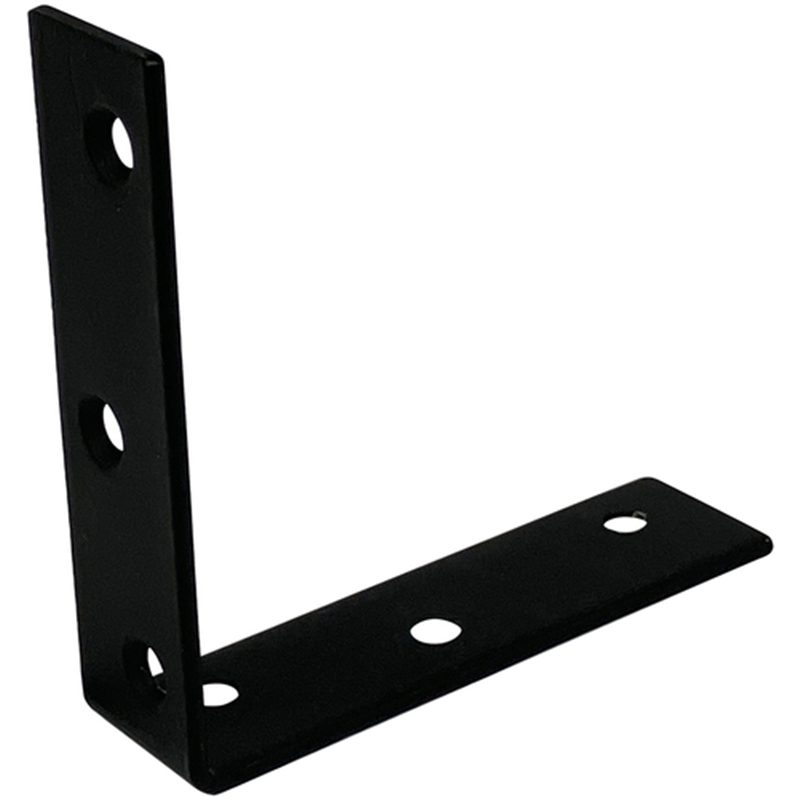 DAIDOHANT ダイドーハント スリムサポート 金折(L型・外皿) 黒(ブラック) (a)75×(b)20×(t)2mm (1個) 1個（ご注文単位1個）【直送品】