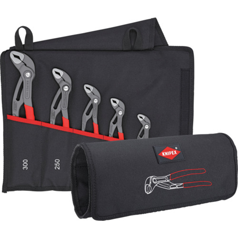 KNIPEX ウォーターポンププライヤー コブラ5点セット ソフトプラスチックハンドル 1セット（ご注文単位1セット）【直送品】