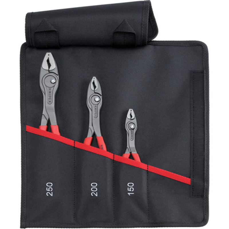 KNIPEX ツイングリップ3点セット(150､200､250mm)プラスチックハンドル 1セット（ご注文単位1セット）【直送品】