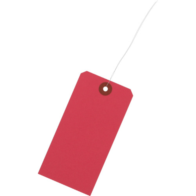 シモジマ 荷札 2号 60×120 赤 1000枚入り 1箱（ご注文単位1箱）【直送品】