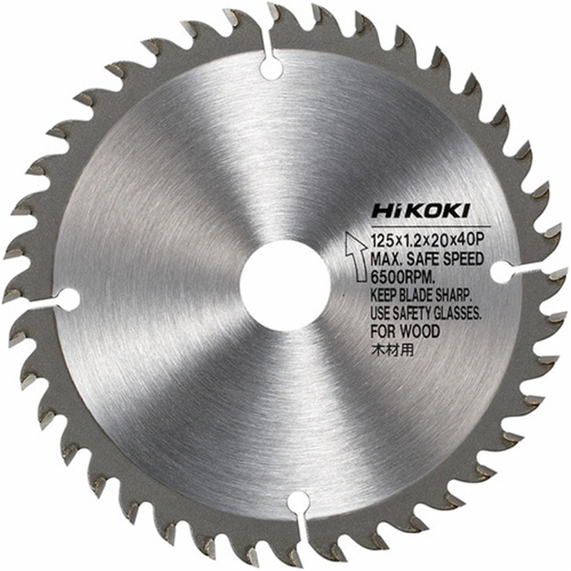 HiKOKI 一般木材用チップソー 125X0.8X20MM 40山 1枚（ご注文単位1枚）【直送品】