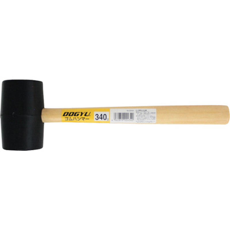 DOGYU ゴムハンマー340g(3/4P) 1丁（ご注文単位1丁）【直送品】