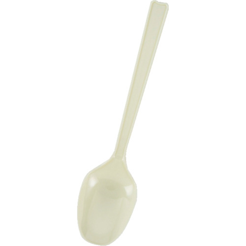 HEIKO プラスチックスプーン アイボリー 16cm 単袋 100本入り 1袋（ご注文単位1袋）【直送品】