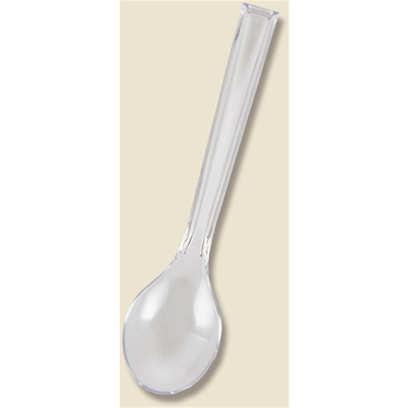 HEIKO プラスチックスプーン 透明 12.3cm 単袋 100本入り 1袋（ご注文単位1袋）【直送品】