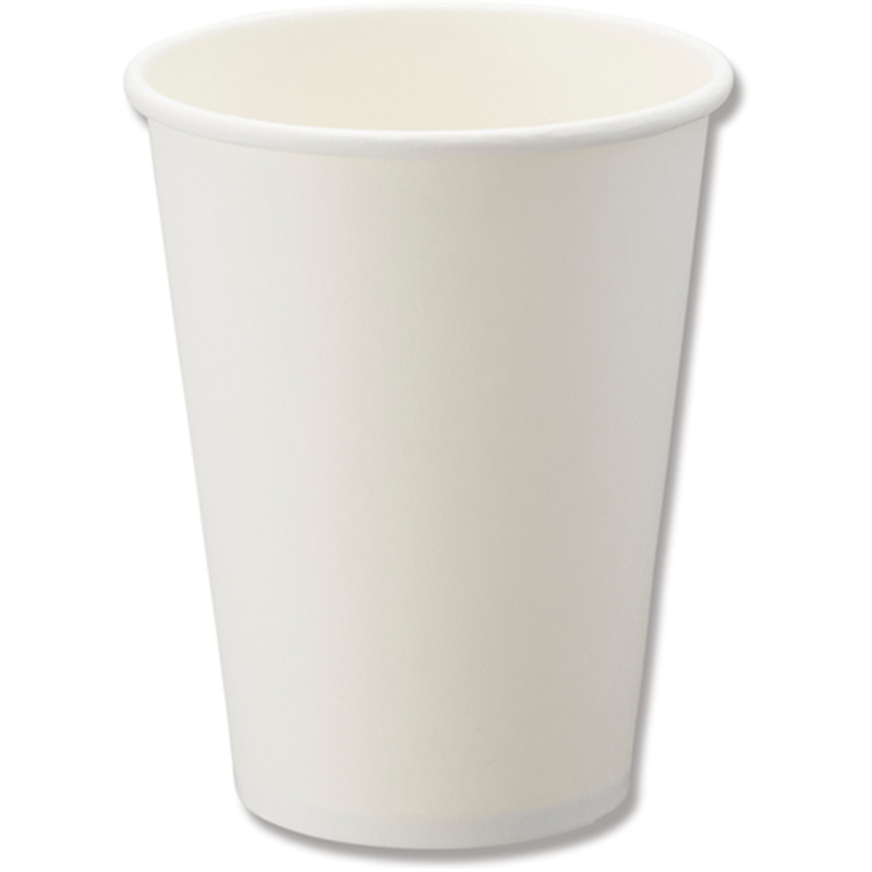 HEIKO ペーパーカップ アイス・ホット兼用 12オンス 口径90mm ホワイト 50個入り 1袋（ご注文単位1袋）【直送品】