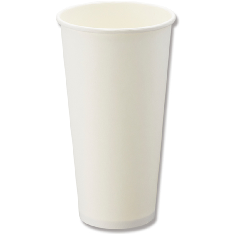 HEIKO ペーパーカップ アイス・ホット兼用 20オンス 口径90mm ホワイト 25個入り 1袋（ご注文単位1袋）【直送品】