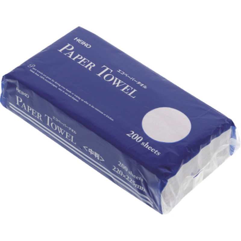 HEIKO エコペーパータオル シングル 中判 200枚入り 1パック（ご注文単位1パック）【直送品】